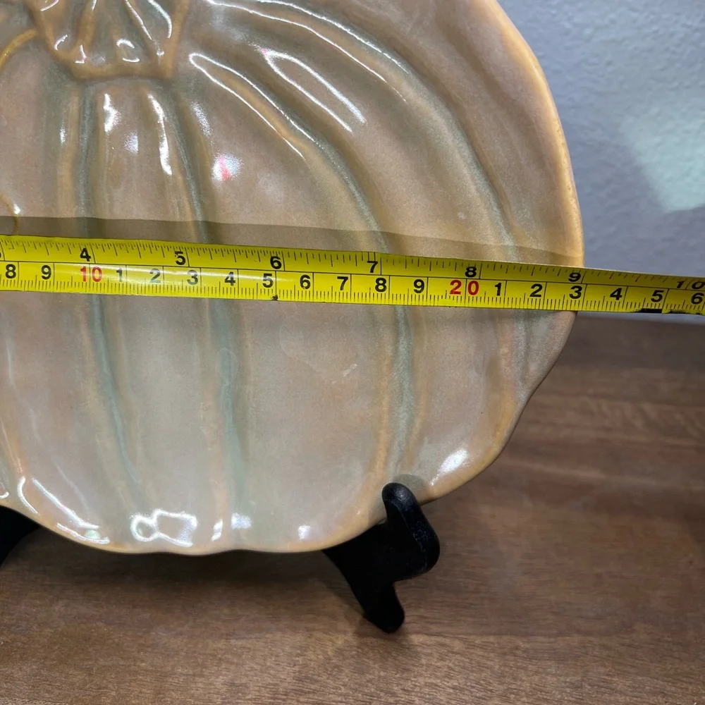 Pottery Barn Rustic Pumpkin Serving Decor Dish